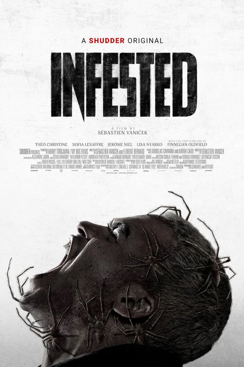 LifeIsAFilmFest's tweet image. Sébastien Vaniček’s spider horror movie INFESTED received a lot of great buzz at the Venice Film Festival and Fantastic Fest last year. It is on Shudder and AMC+ today.

#Infested #Shudder #HorrorMovies