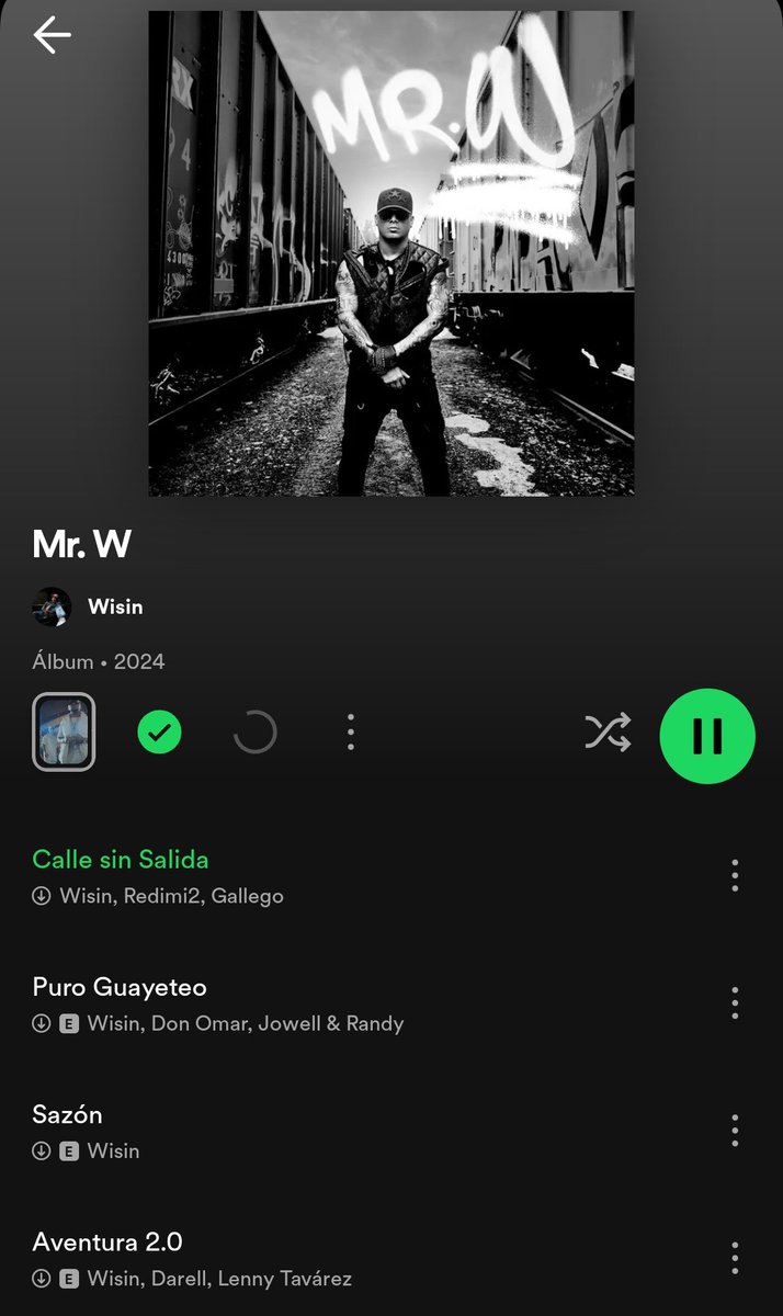 @wisin pero clase de álbum. Ésta es la 3era vez que lo repito completamente. Excelente! Muy duro 🔥