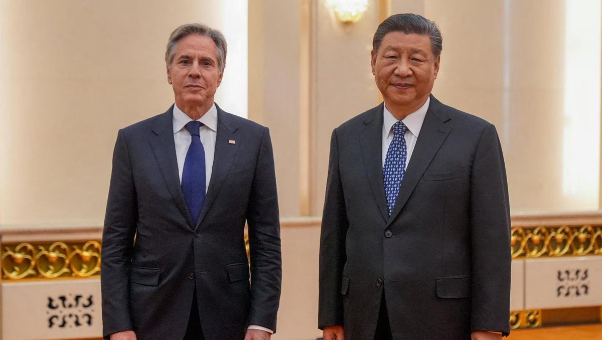 🇺🇸🇨🇳 - Durante l’ultimo degli incontri tra il Segretario americano @SecBlinken e il Presidente cinese Xi, quest’ultimo avrebbe affermato come #USA e #Cina dovrebbero essere partner e non rivali. Suggerendo il suo paese come potenziale aiutante per risolvere i conflitti in…