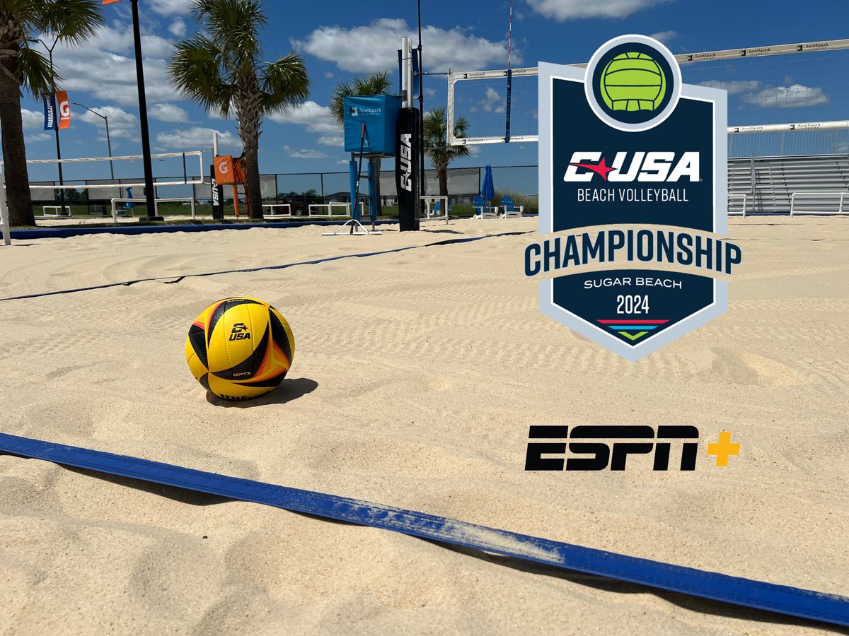 🌴🏐Serving up Day 2⃣ of the CUSA Beach Volleyball Championship on ESPN+ starting at 8:30 am🏐🌴 #NoLimitsOnUs | Watch Links: bit.ly/3xQ06nv