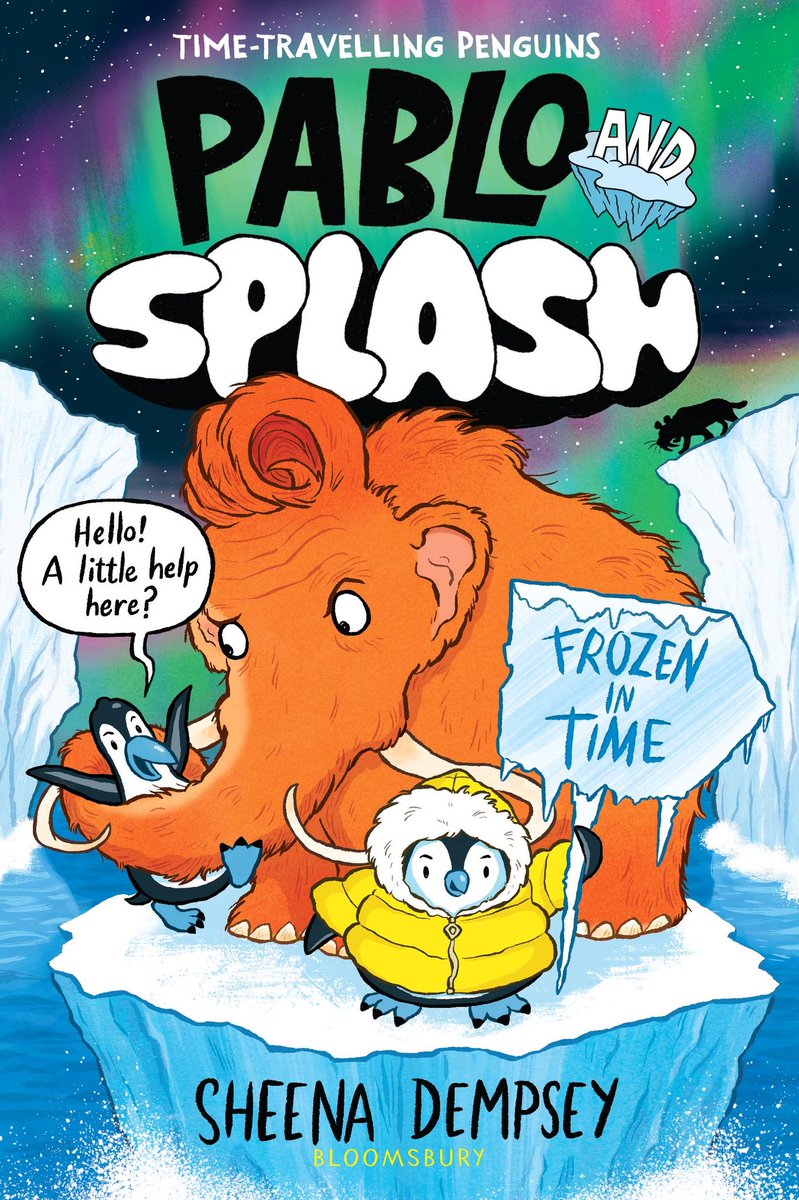 It's defrosted and unveiled. Pablo and Splash - Frozen In Time, coming on 7th November. Huge thanks to Juliette Rechatin at @KidsBloomsbury for her guidance on this cover.