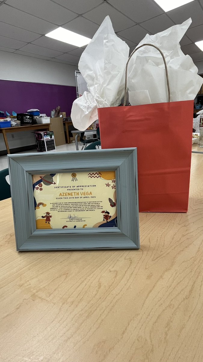 Thank you for your support and guidance <a href="/GTSquad_TISD/">Loretta Aguilar</a> <a href="/MrzA_TISD/">Loretta Aguilar</a> Loved the beautiful gift, thank you! ❤️<a href="/MendezArt_TISD/">Stephanie</a>