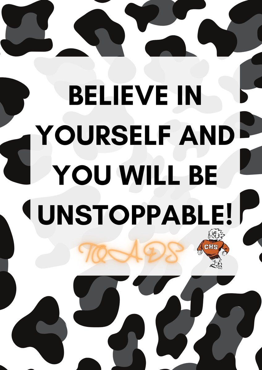 Woohoo, it’s Friday, believe in yourself and you will be unstoppable! 🧡