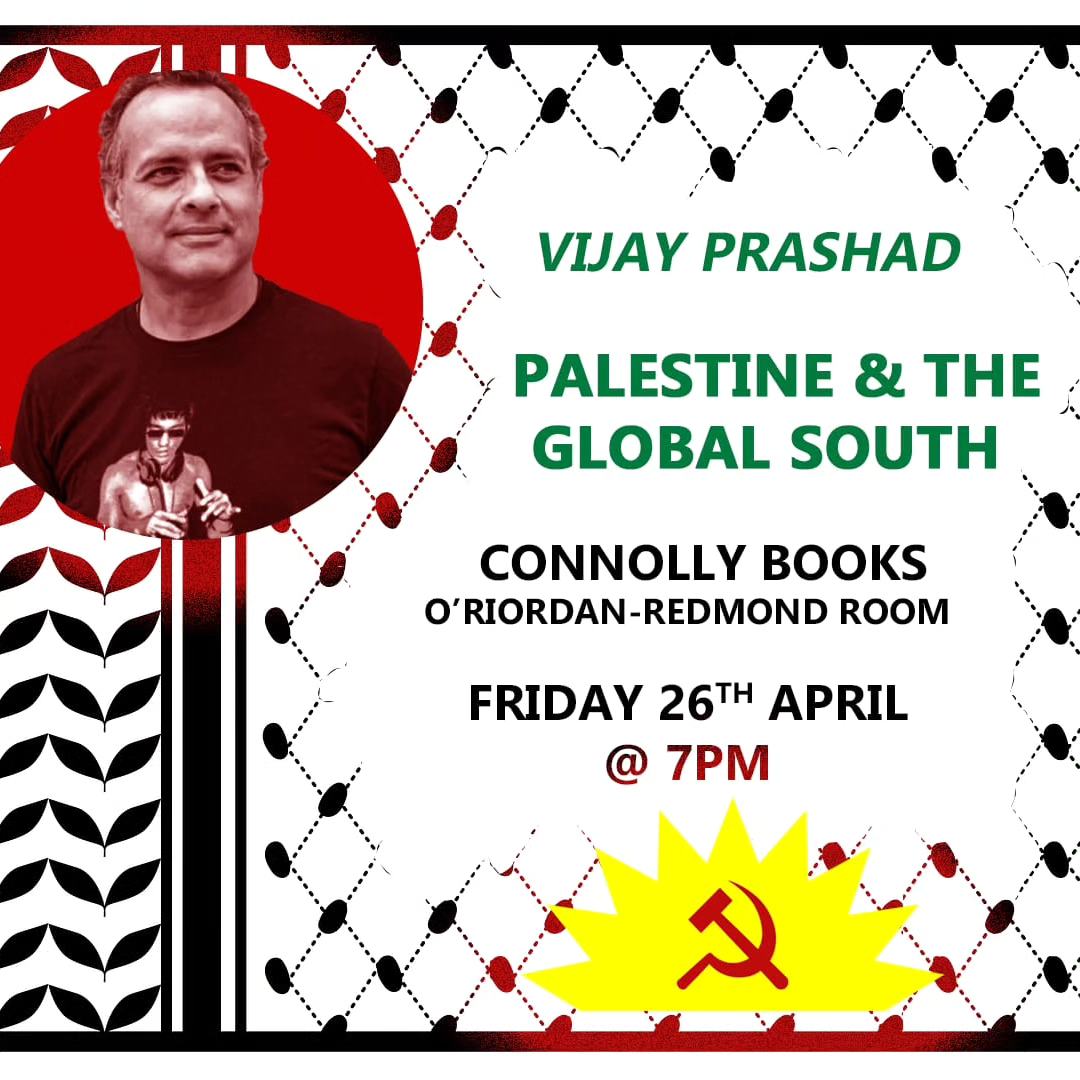 A reminder that we'll be joined by @vijayprashad this evening. The talk kicks off at 7pm.entry is free, first come first served 🙌