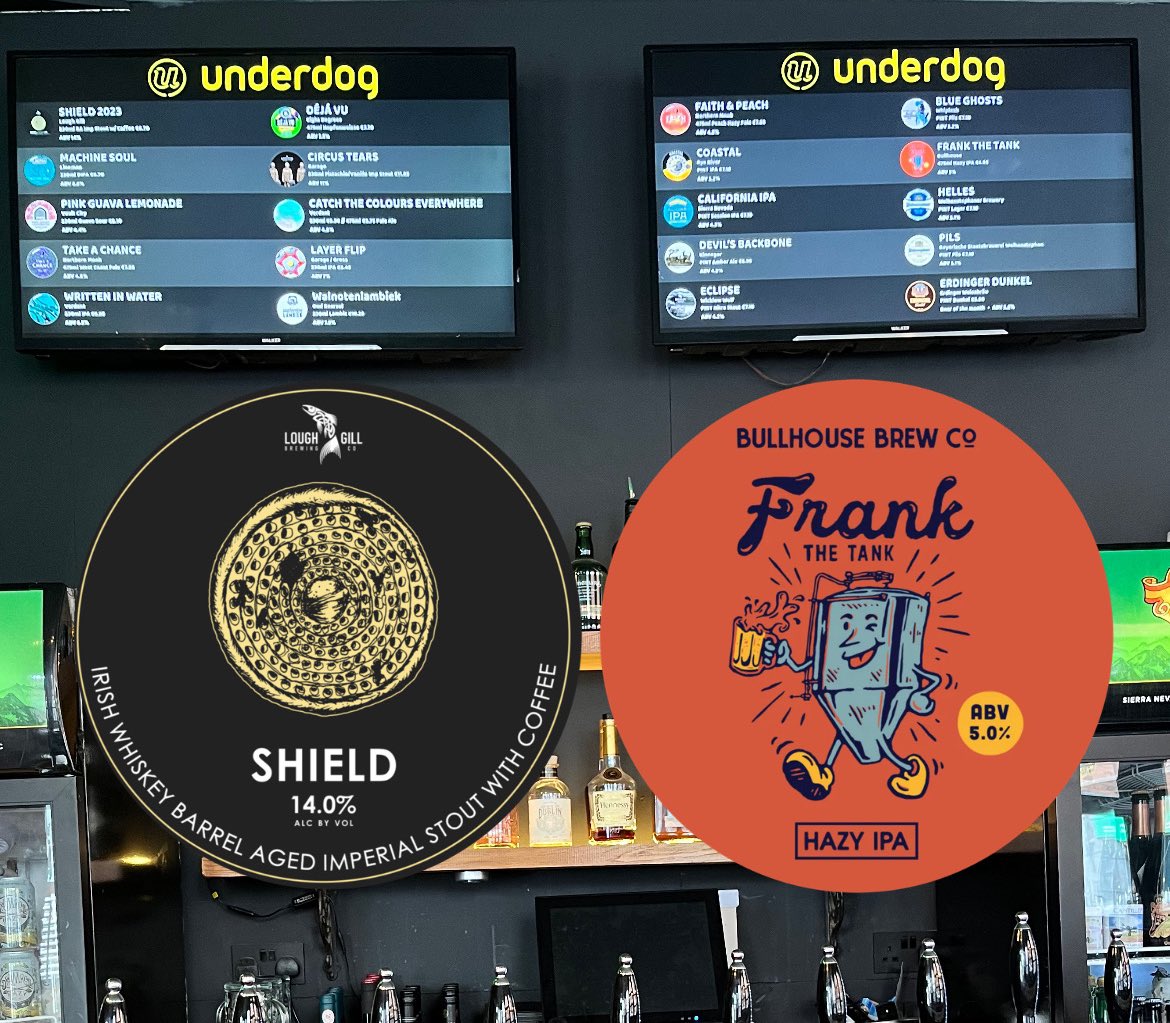 Couple of fine drops tapped last night!! Loads more going on later too, keep an eye on our ever-changing, constantly updated, live tap list 👉🏼 taplist.io/underdog Doors open as we speak… 😘😘🍻🍻✌🏼✌🏼