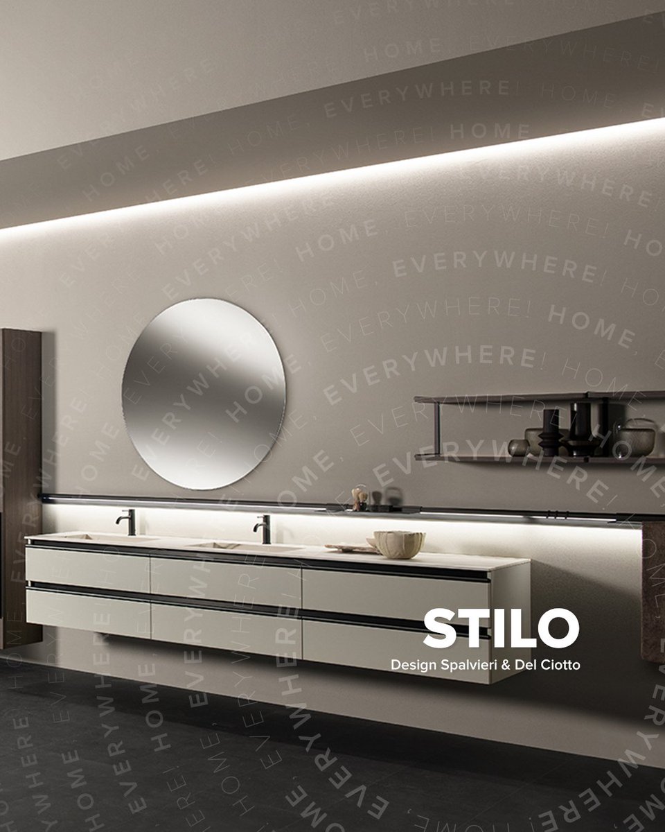 Salone del Mobile.Milano
STILO Bathroom.
Design Spalvieri &amp; Del Ciotto

The choice between two colors, black and titanium, makes it possible to set up various configurations.