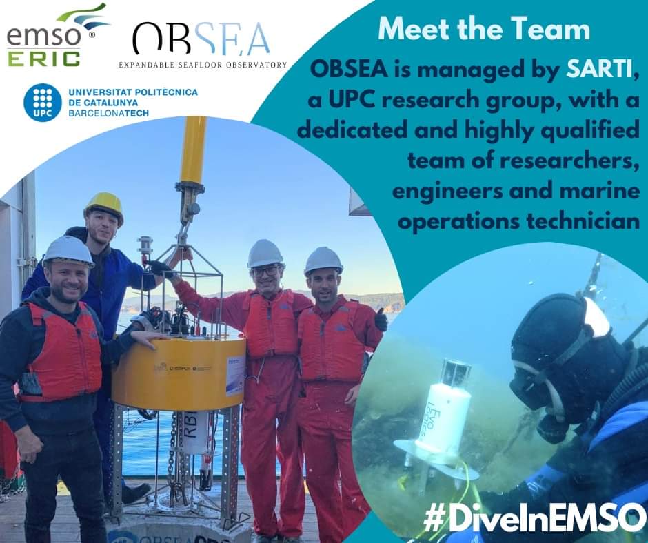 👉 Today on #DiveInEMSO, we meet the team involved in managing the EMSO Regional Facility #OBSEA. 

🔎 For more about the team: obsea.es/about/index.ph… 

#MeetTheTeam

@OBSEAsarti 
@la_UPC