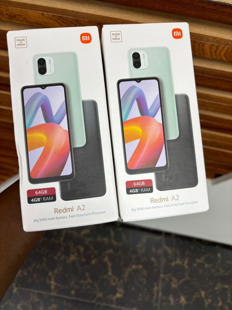 Vous avez un petit budget et vous voulez un téléphone ? Voici pour vous : Redmi A2 64G  : 2 sim à seulement 55.000 XAF 

💘 Contactez Nous au 691 24 97 04

📍 Localisation : Douala, Akwa 

🧾 Facture + Garantie