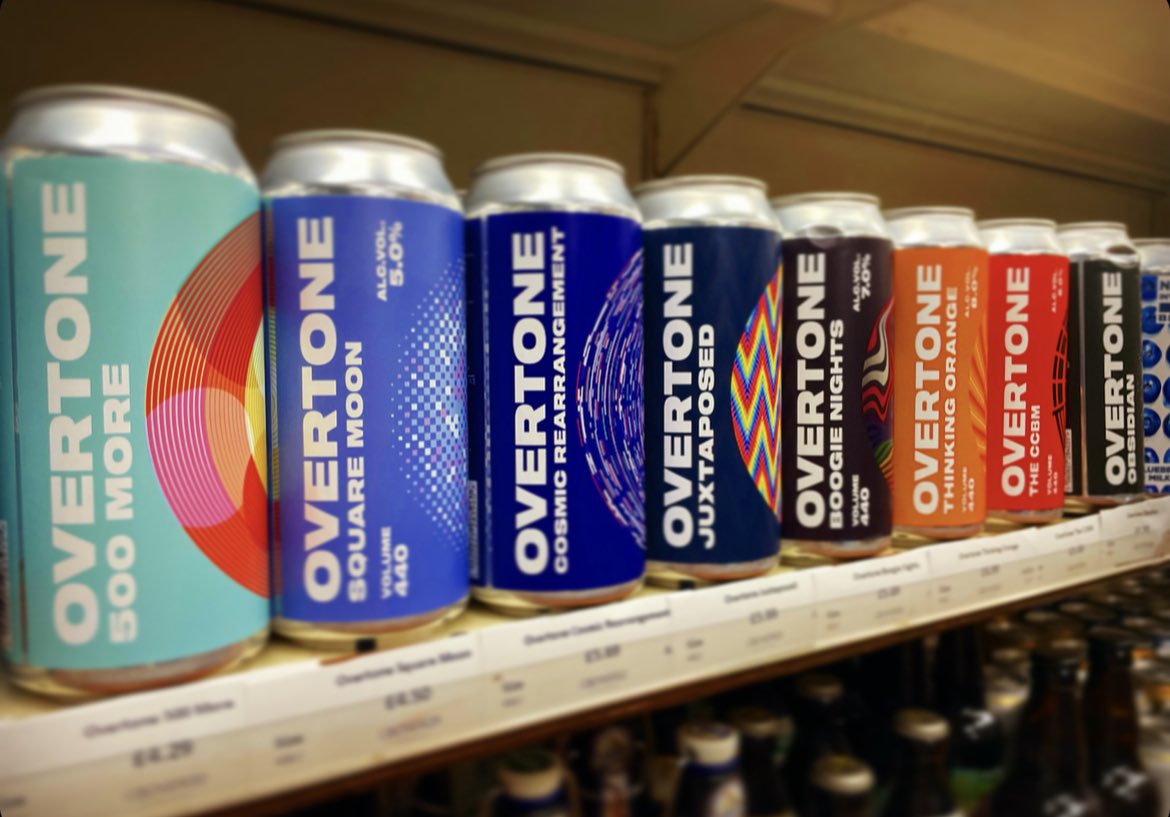 📣Big restock from our pals @overtonebrewing 📣 🍺 500 More Pale Ale 5.2% 🍺 Square Moon Pale Ale 5% 🍺 Cosmic Rearrangement IPA 6% 🍺 Juxtaposed IPA 7.3% 🍺 Boogie Nights Sour Fruited 7% 🍺 Thinking Orange Sour Smoothie 8% 🍺 The CCBM IPA 6% 🍺 Obsidian Stout 6.5%