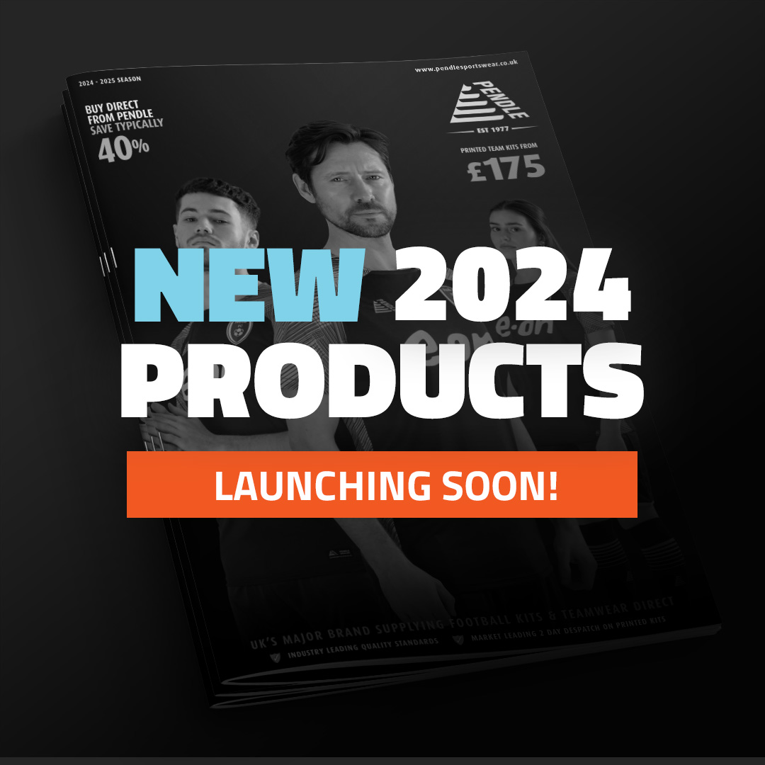 𝗢𝘂𝗿 𝗻𝗲𝘄 𝗯𝗿𝗼𝗰𝗵𝘂𝗿𝗲 𝗶𝘀 𝗼𝘂𝘁 𝗶𝗻 𝗮 𝗳𝗲𝘄 𝘄𝗲𝗲𝗸𝘀! ⌛️ We can't wait for you to see all our new products! 𝙄𝙨 𝙩𝙝𝙚𝙧𝙚 𝙖𝙣𝙮𝙩𝙝𝙞𝙣𝙜 𝙮𝙤𝙪'𝙧𝙚 𝙝𝙤𝙥𝙞𝙣𝙜 𝙛𝙤𝙧? 👕⚽️ Check out our current range now at pendlesportswear.co.uk