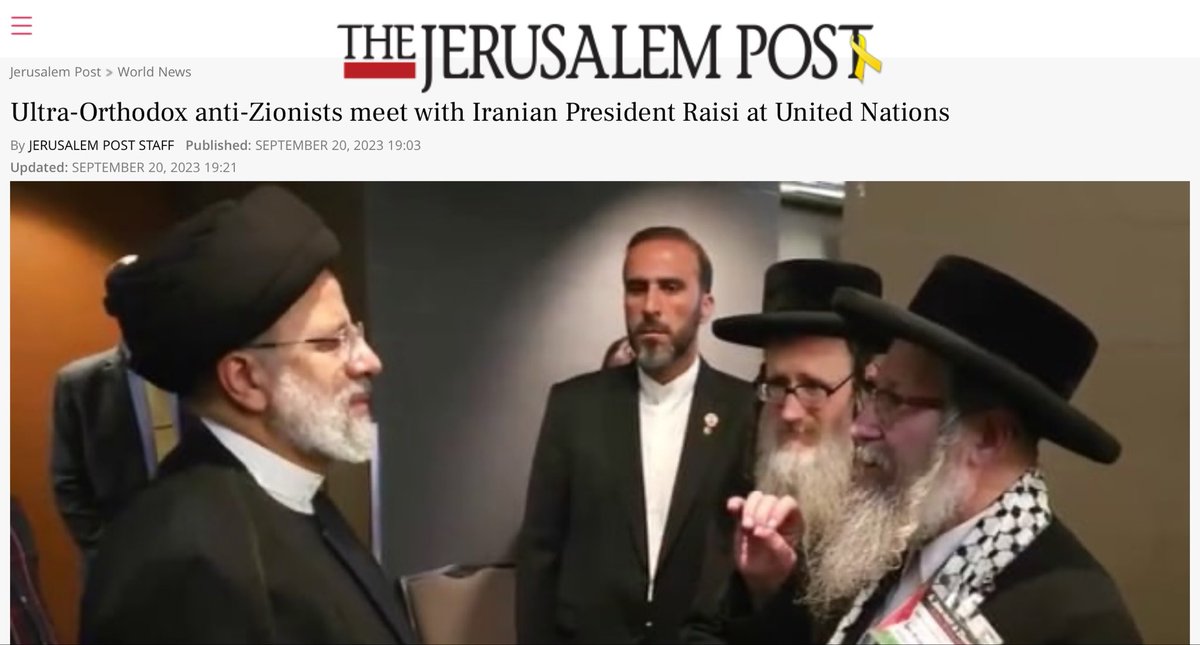 @ShaykhSulaiman He is not a “Jewish rabbi” He is the nut-bag leader of the fringe racist sect NETUREI KARTA who is a minority radical and unrepresentative group of the larger Jewish community. They are also very close to Iran and are holocaust deniers. Uneducated Jew haters love to quote him…