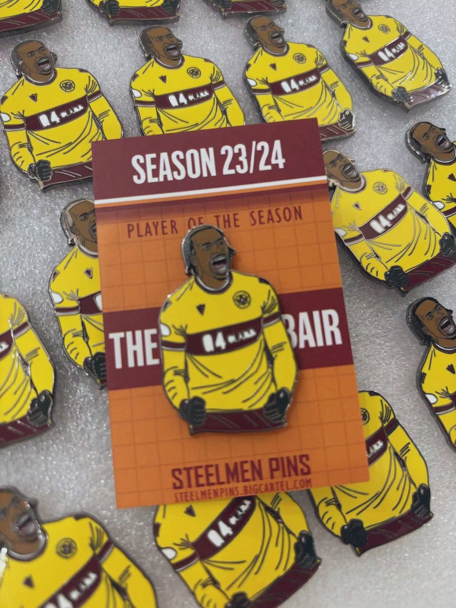 On sale next Friday the 3rd of May at 6pm and the last pin for subscribers this season is Steelmen Pins player of the year… Theo Bair! 🐻🇨🇦 The notorious Thelonius. Canadian Baircon. FEED. THE. BAIR.