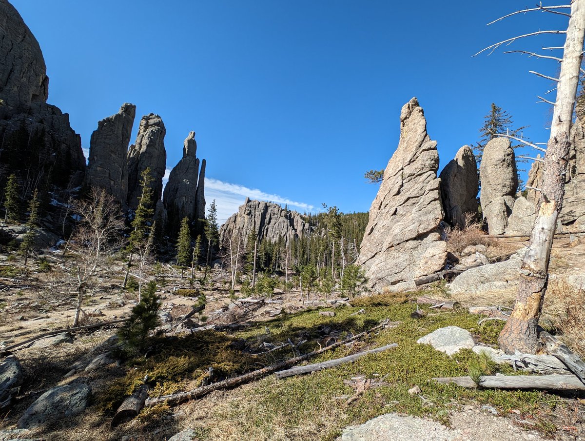 Trail Tuesday: Black Elk Peak! Another CCC masterpiece! Little Devil's Tower, Needles, and Black Elk Peak.