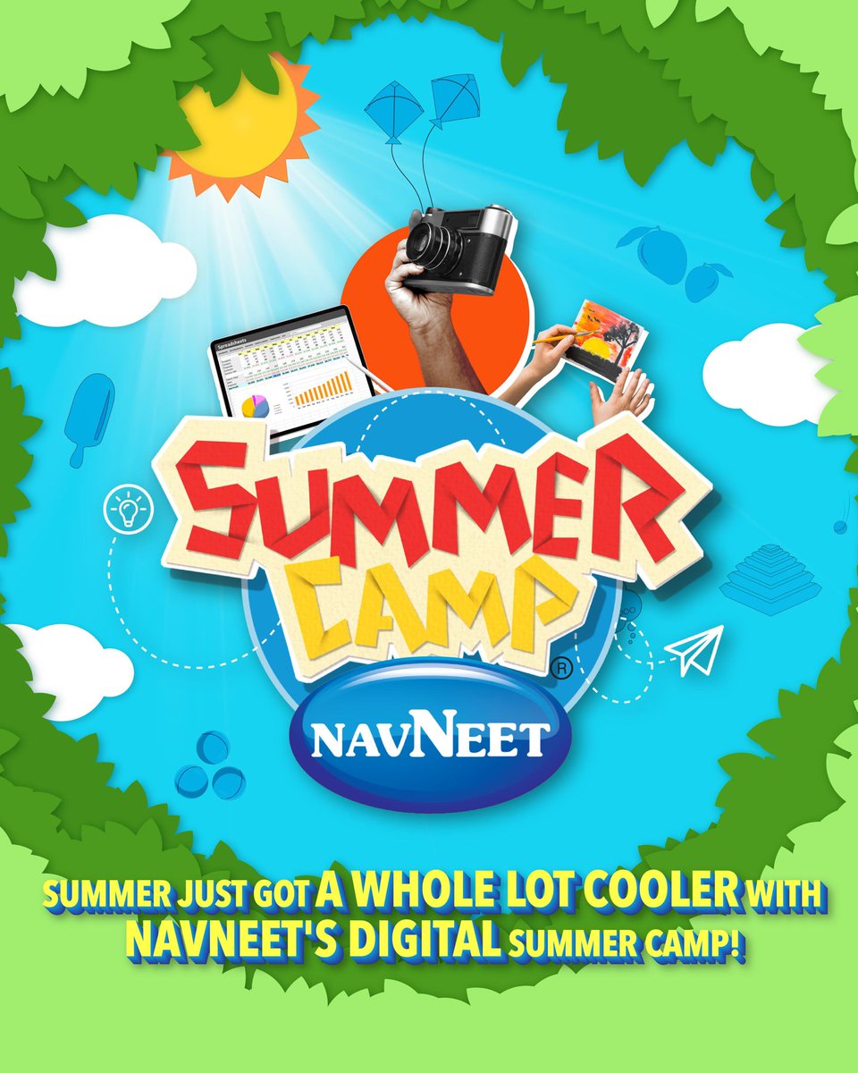 #Navneet's Online #SummerCamp is here! Join our first-ever digital summer camp and learn how to enjoy the summer in a desi style. We're bringing you a bunch of exciting desi activities to make your summer unforgettable. Stay tuned for more updates!