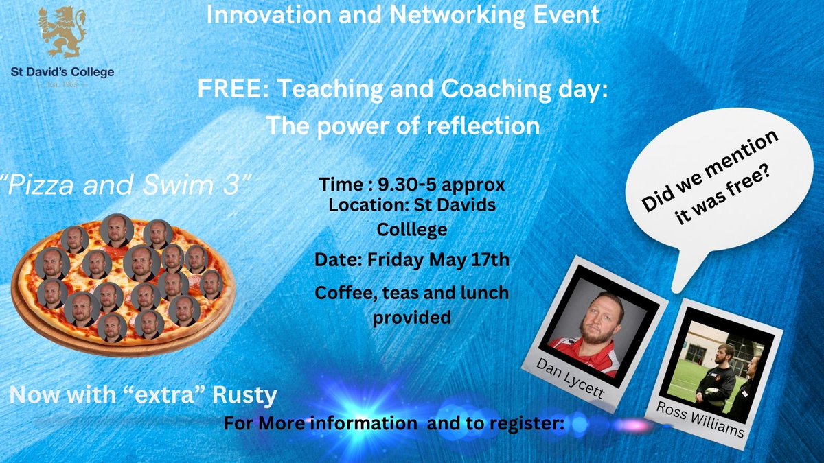 We have lift off! Click the link and sign up to rockingest rocksteady learning day this side of Ohio. Coach, teach, love sharing and learning. Come and join us on Mark 3 of Innovation and Networking AKA 🍕&🏊‍♂️ Click on me ⏬⏬⏬ stdavidscollege1965.wixsite.com/reflective-pra… ♻️Share and 🩷