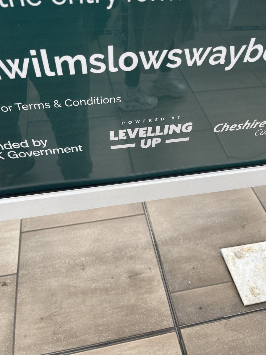 Spotted posters for a campaign attracting people to the depressed, deprived and left behind town of Wilmslow - paid for with ‘Levelling Up’ money. I hate to use the expression ‘beyond satire’ but…….