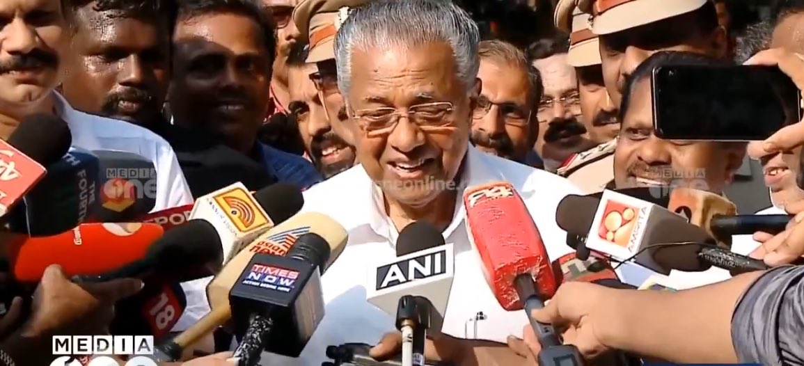 Reporter: Modi said that BJP will get 10 seats in Kerala. CM Pinarayi Vijayan: That '0’ will be there. Not the '1' next to that. Moye Moye for narendra modi 🔥🤣🤣