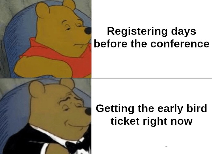 Less than 24 hours after opening of #registration, early bird tickets are gone! We've decided to release another 100 #DevConf_CZ early bird tickets with social event pass. Don't hesitate and register right now at devconf.info/cz/#registrati…