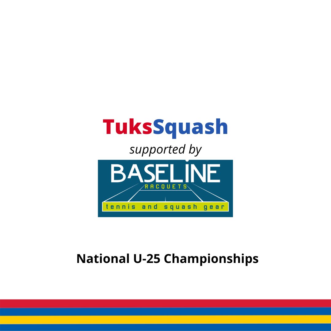 #WhyILoveSquash ⚫️ Baseline Racquets supports the 2024 National U25 Championships at #TuksSquash. The tournament, which draws top varsity squash players, will serve as one of three selection events for the upcoming FISU World University Champs Squash in September 2024.