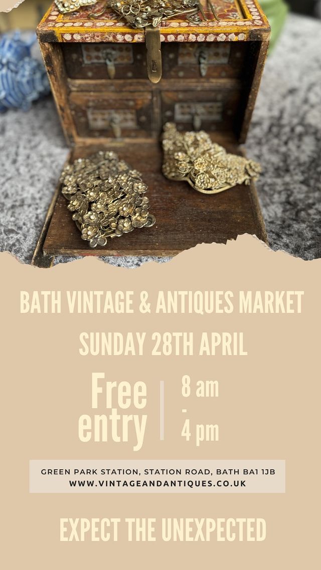 Bath Vintage and Antiques Market is on this Sunday at Green Park Station - Bath 🥰
