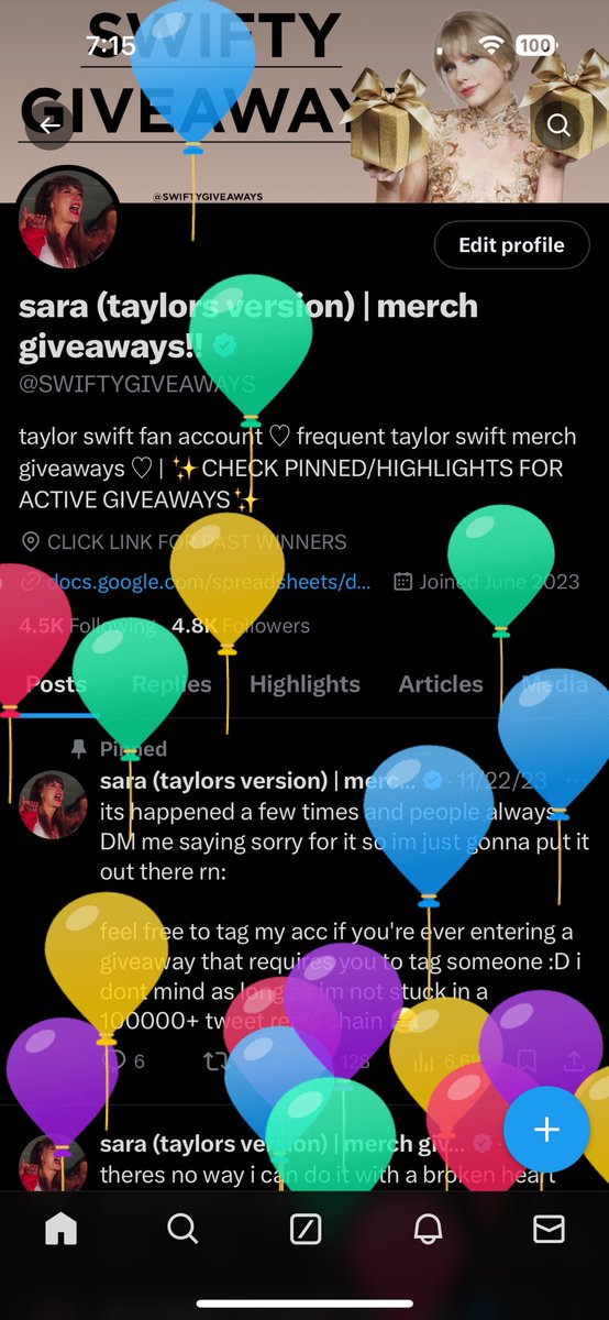 SWIFTYGIVEAWAYS's tweet photo. Balloons for me means giveaway for you!! To celebrate my birthday we will do a vinyl giveaway :D sorry I’m at work so all I did was screenshot Amazon LOL 😭

I will pick two winners who can choose a vinyl $45 or less!! (If you’d prefer a CD you can pick a CD instead)

If you’d like to enter:
- like and repost 
- must be following 
- comment what album you’d choose if you won :D

(the winners will have their vinyl shipped next week!) Good luck and thank you for all the support!!!! ily!!!!!🫶