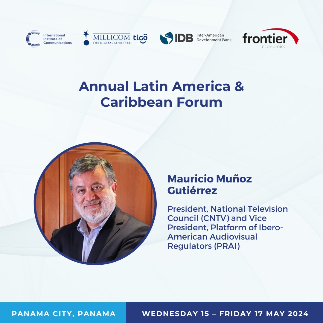 The IIC will be holding its 11th annual Latin America & Caribbean Forum in Panama City. The event is kindly hosted by @Millicom, held in collaboration with @the_IDB and sponsored by @FrontierEcon. Find out more information: bit.ly/3wdDooT