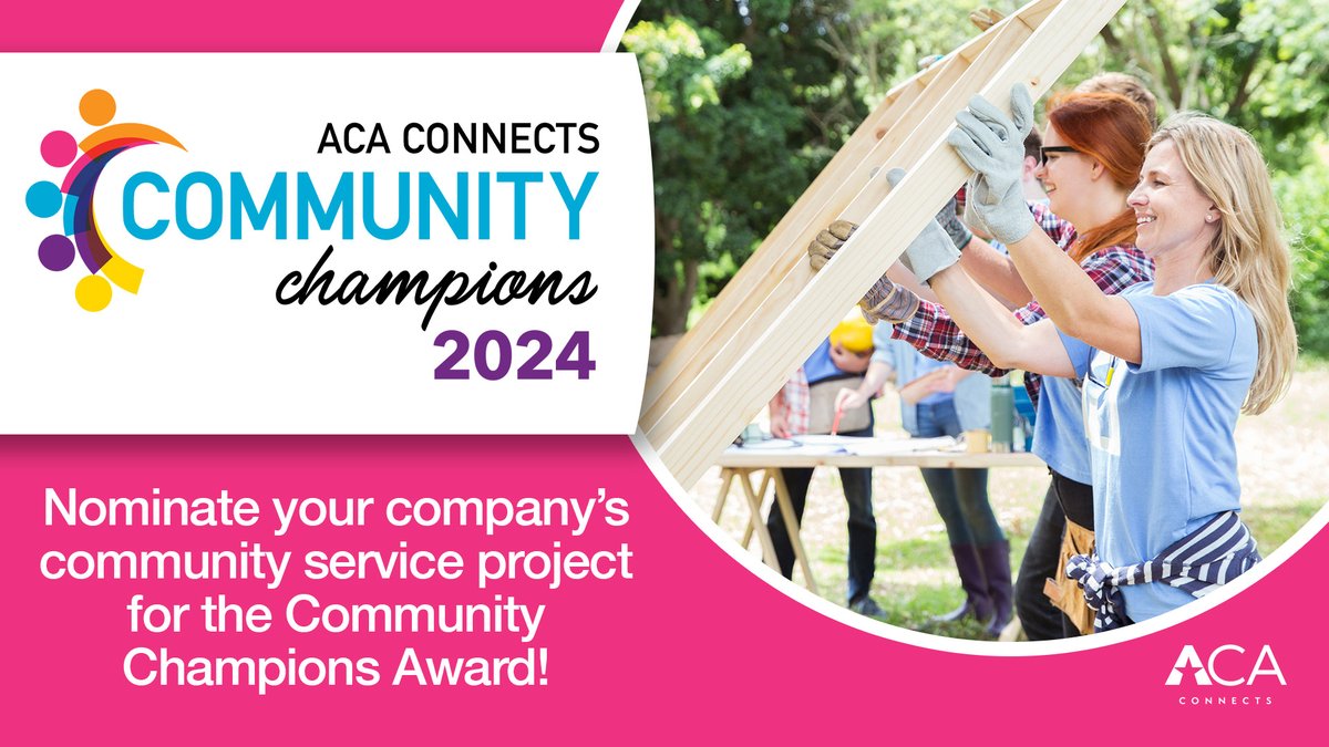 ACA Connects Operator Members not only provide valuable video and broadband service to their customers, but they are also a vital part of their communities! Nominate one of those projects for the 2024 #CommunityChampions Award! Visit acaconnects.org/community-cham…