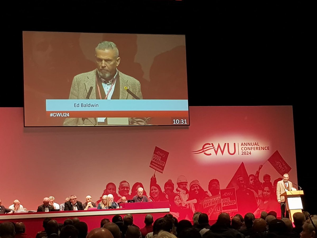 #cwu24 Wishing my “sisters my brothers, family and friends” a safe journey back to your corner of this green and pleasant land. Peace, Love , Solidarity comrades <a href="/CWUnews/">CWU</a> <a href="/BranchInvicta/">CWU Kent Invicta</a>