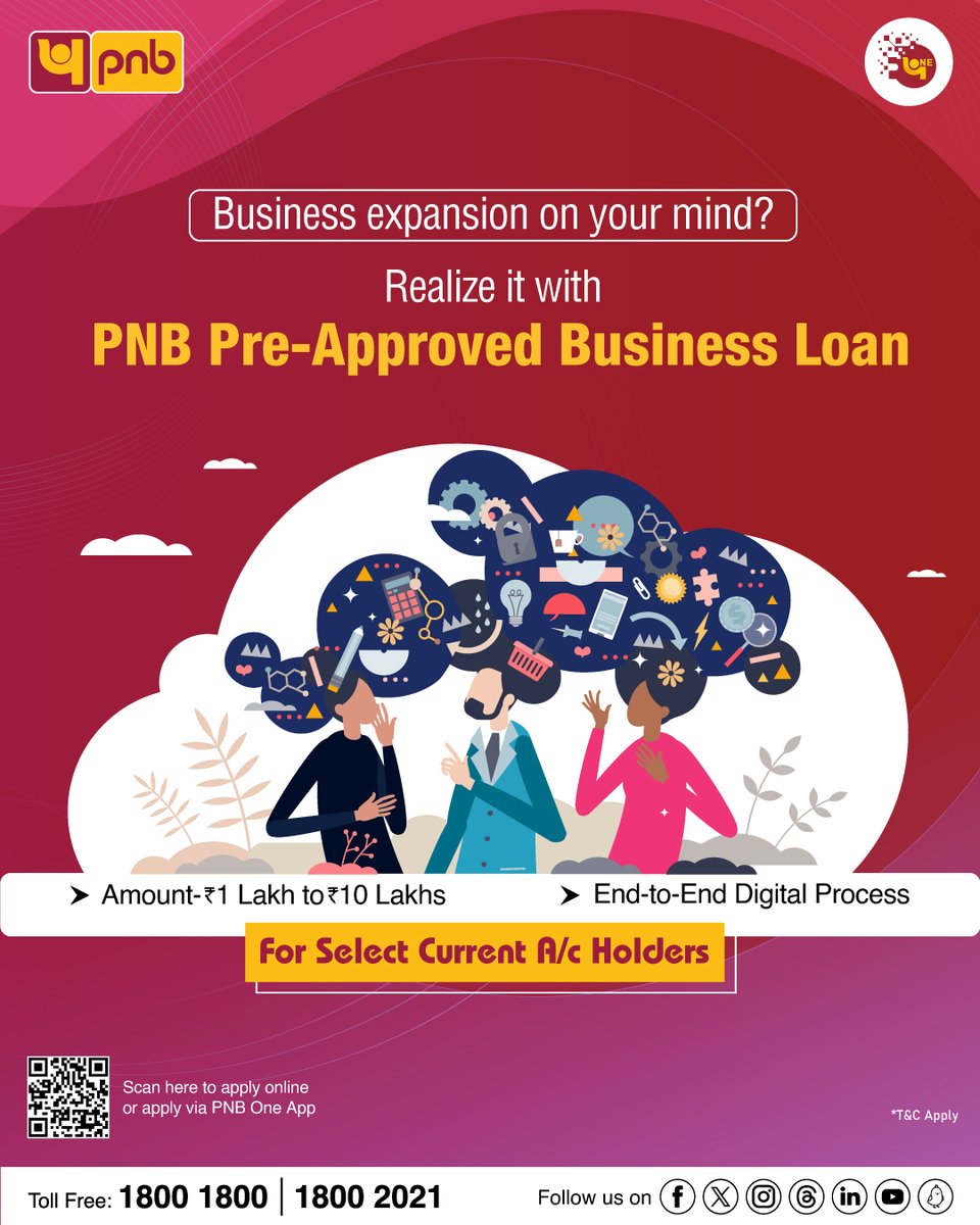 Make your business aspirations a reality with PNB Pre-Approved Business Loan! Head to the link to apply online : pabl.mypnb.in/pnb/pabl/ #Business #Loan #PNB #Digital #Banking