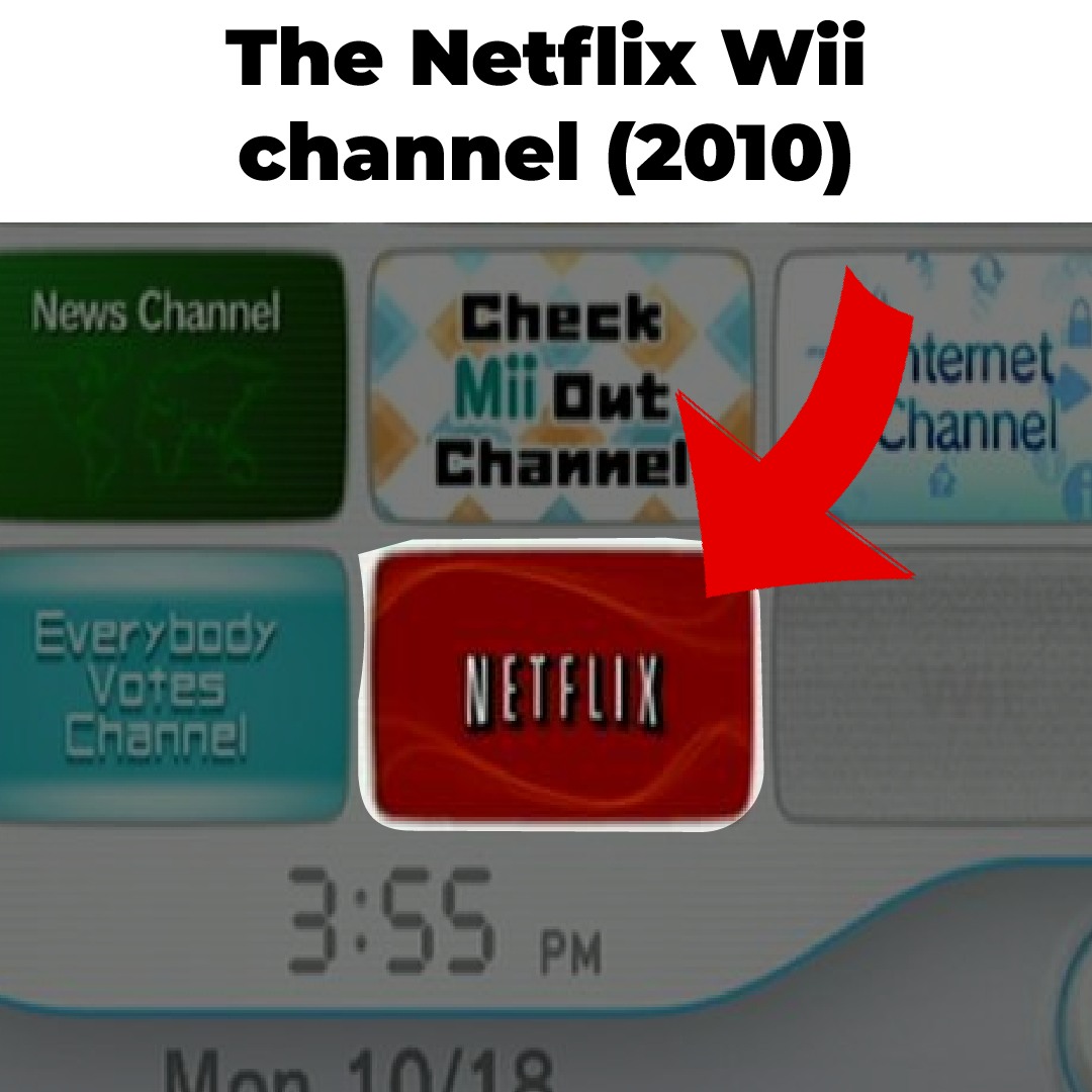 Would you use the Netflix Channel on the Nintendo Wii?
.
.
.
#wii #netflix #movies #retrogames #nintendonostalgia #childhood #childhoodnostalgia #retrogaming #2010s #oldinternet #ChildhoodNostalgia #internet #streaming #netflixmovies #netflixseries