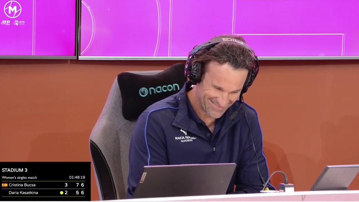 🎙️ Carlos Moyà 🎙️ Marc López 🎙️ Gustavo Marcaccio Los entrenadores de @RafaelNadal están ahora en directo en el #MMOPEN SHOW en Twitch. 🎥 twitch.tv/mutuamadridopen