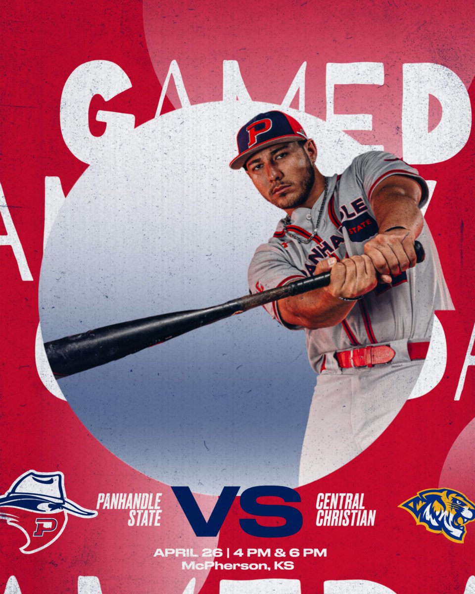 ⚾️GAMEDAY⚾️
DOUBLEHEADER
🆚 Central Christian College
⏰: 4 PM &amp; 6 PM
📍:  McPherson, KS
🎥: rb.gy/9kpdm2
💻: rb.gy/xgnped