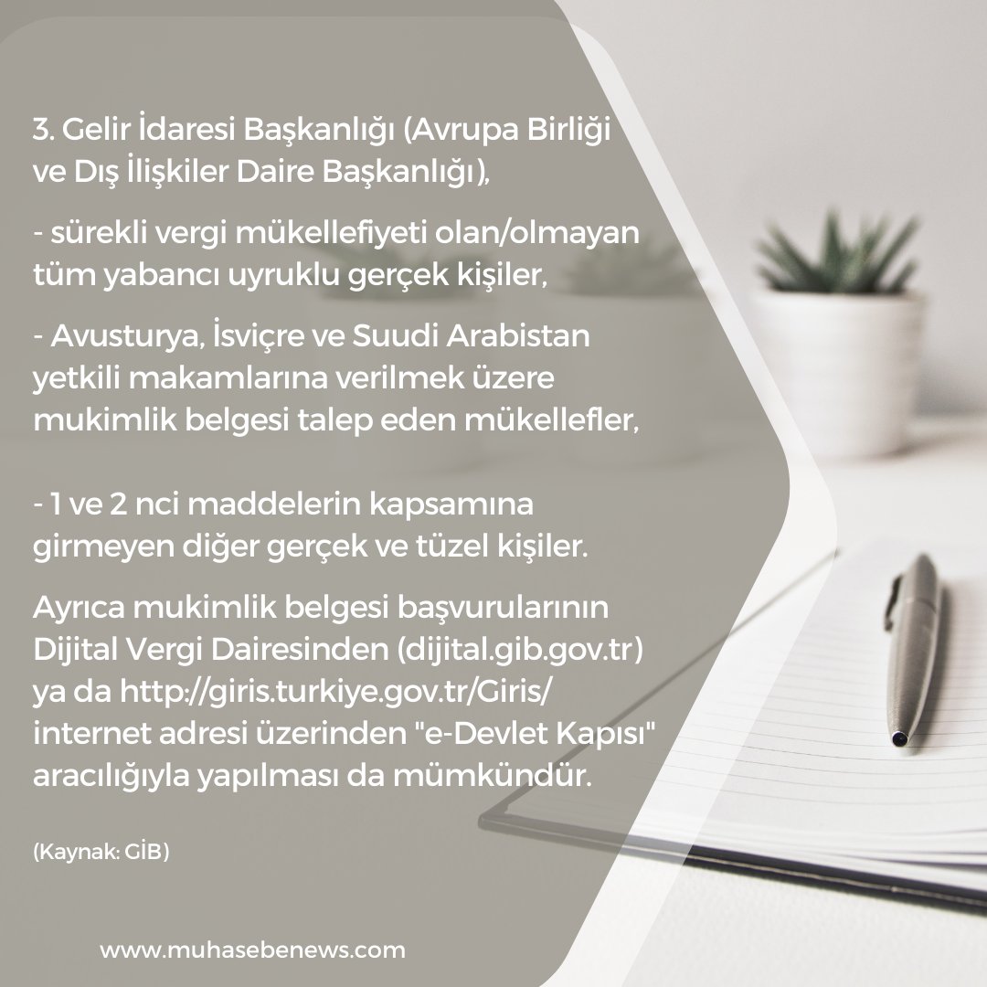 Mukimlik Belgesi Nasıl Alınır?

#mukimlik #vergi #çalışmahayatı #çalışan #işçi #işveren #işkanunu  #muhasebe #muhasebeciler #muhasebeci #muhasebehaberleri  #muhasebenews