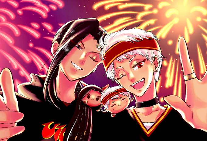 「2boys fireworks」 illustration images(Latest)