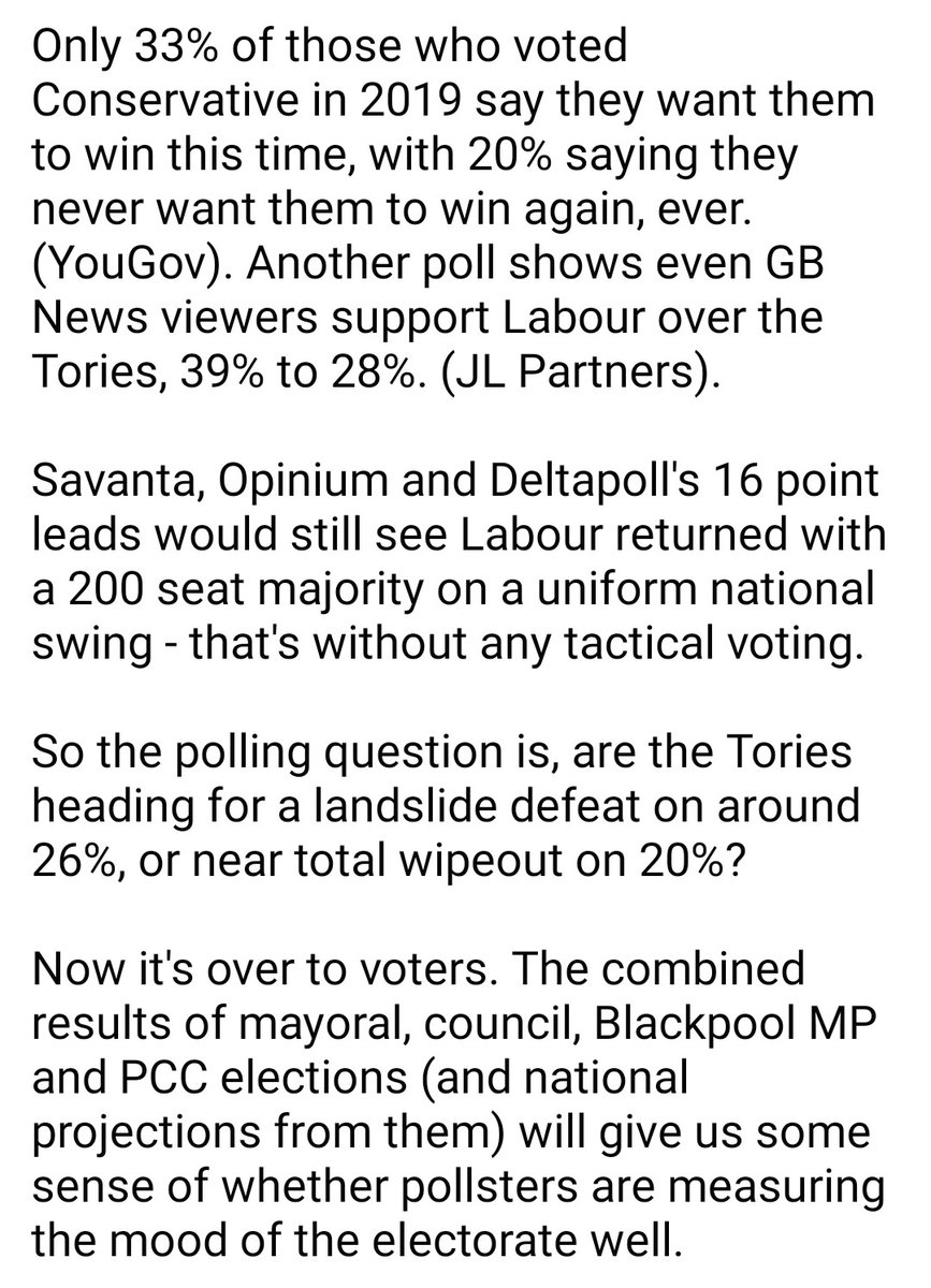 The final Friday poll round-up before next week's local, mayoral and PCC elections.