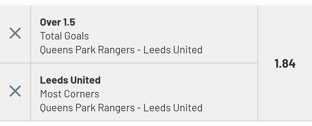 💥 BETUK BET BUILDER 💥

QPR v Leeds

Stake : £15

@ 1.84

Claim your £30 in FREE bets ready for the weekend !!!💰

Sign up here ⬇️ 

shorturl.at/iwP08

18+ BeGambleAware.