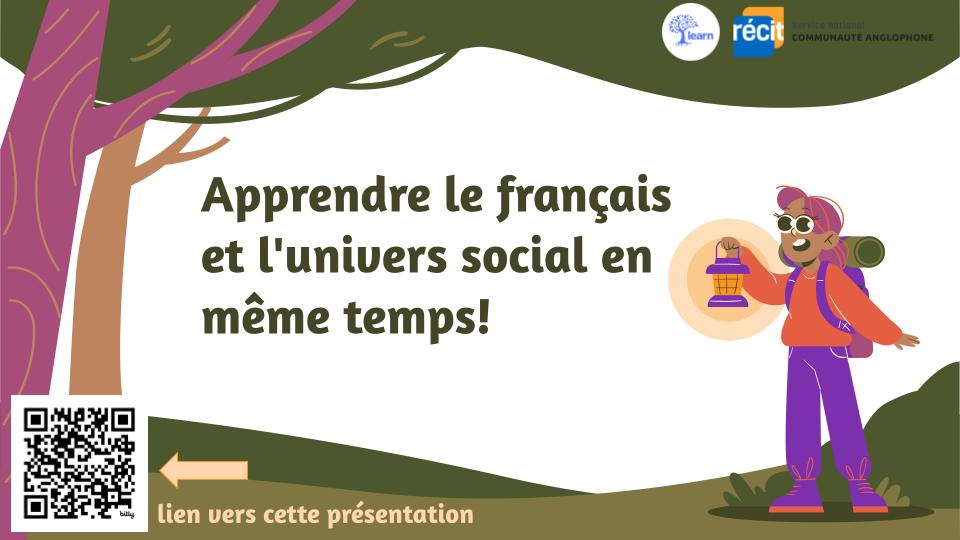 Hier nous avons eu le plaisir de présenter à @AQEFLS_officiel. C'est une conférence géniale ! @paulrombo  et moi avons présenté des stratégies pour « Apprendre le français et l'univers social en même temps ! » Vous pouvez accéder à nos diapos ici! docs.google.com/presentation/d…