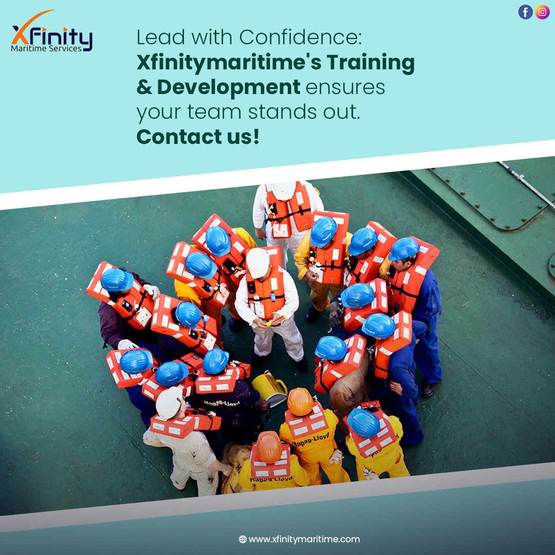 Empower your team with confidence through Xfinity Maritime's Training & Development program.
Stand out in the maritime industry today!
Contact us to learn more.
.
.
#traininganddevelopment #teamempowerment #maritimeindustry #professionaldevelopment #crew #crewing #shipmanagemnt