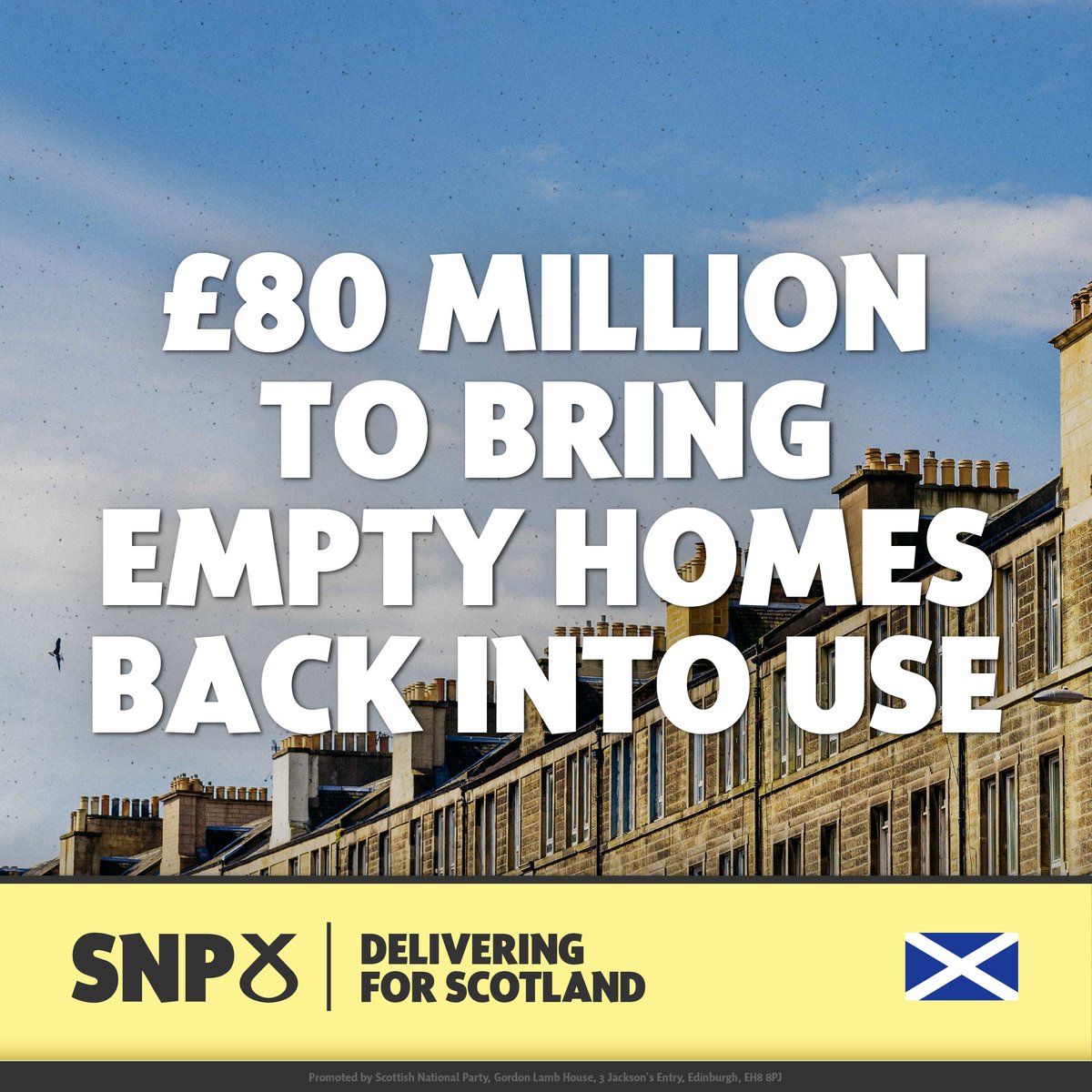 🏡 We’re investing an additional £80m in Scotland’s housing sector to bring empty properties back into use as affordable housing. 🏴󠁧󠁢󠁳󠁣󠁴󠁿 We've already delivered 1,000 affordable homes through this scheme which is helping to tackle child poverty and reduce inequality.