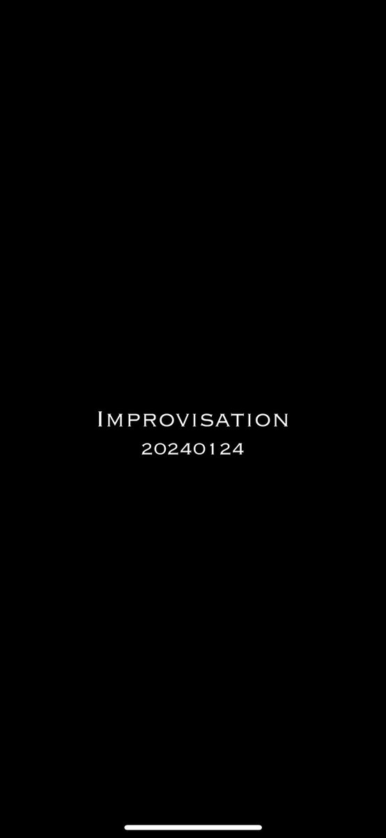 Improvisation - 20240124
youtu.be/7nl9AJ9qtYY