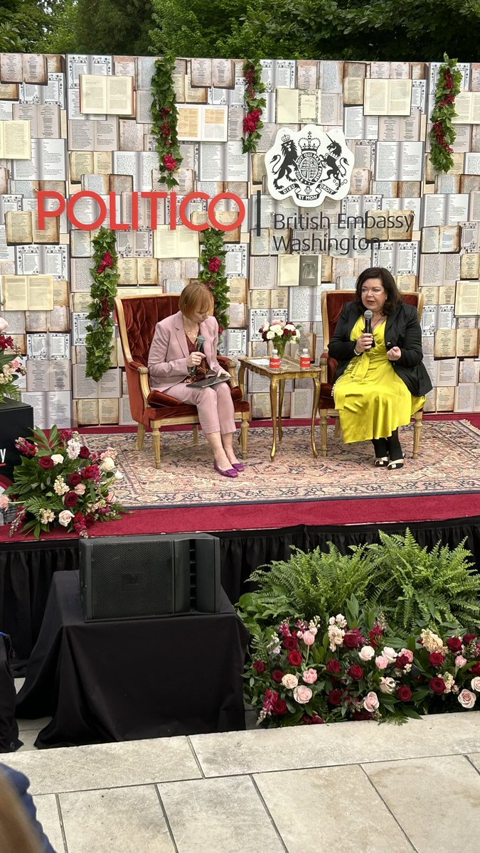 POLITICO’s were out and about en force Thursday night, kicking off #WHCD weekend with a live Power Play podcast recording and fun at the British embassy. @politico @POLITICOLive @POLITICOEurope @axelspringer_EN @annemcelvoy @laraseligman @EugeneDaniels2 @UKinUSA