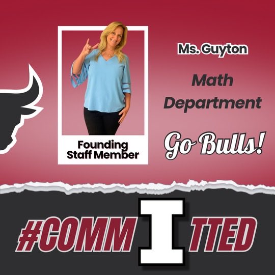 INNOVATION NATION!  Please join us in welcoming Ms. Pamela Guyton into THE HERD at Innovation High School!  Ms. Guyton will be teaching courses within our Math department at IHS. Go BULLS!!!