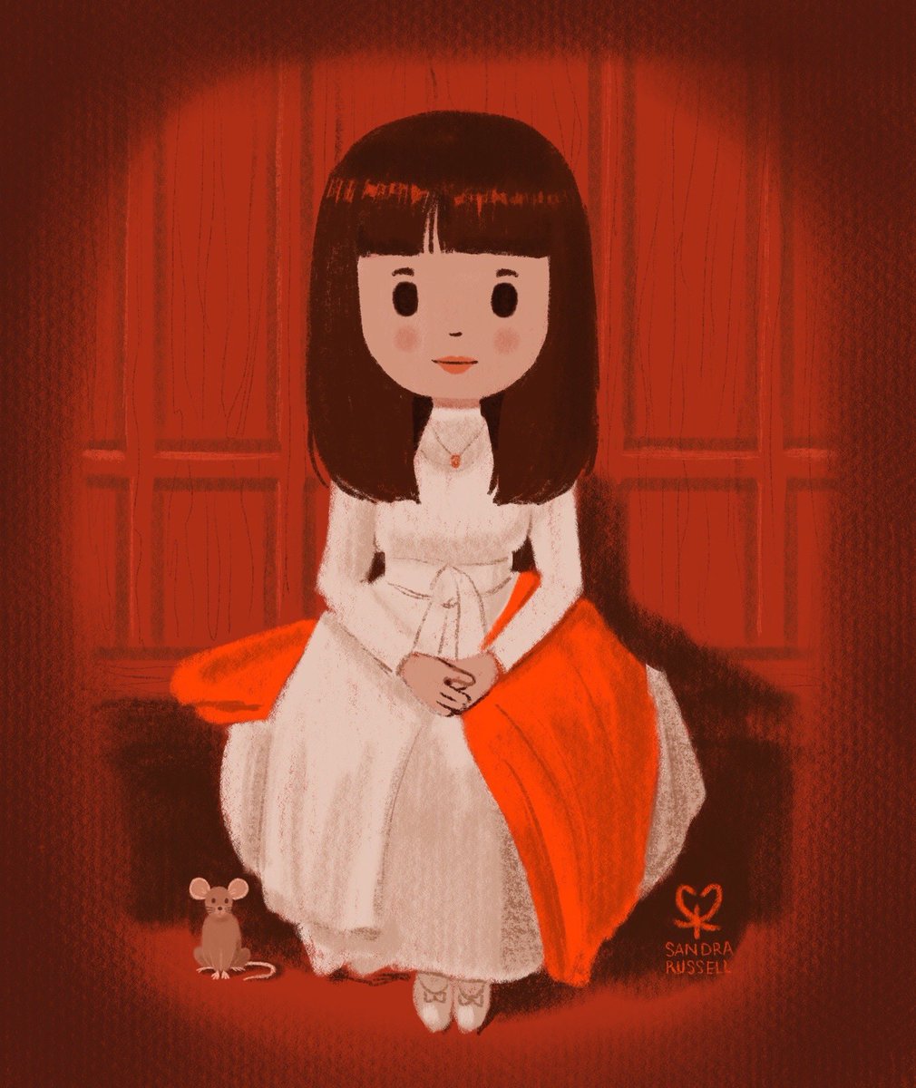 @royalacademy I drew this digital illustration after a Sargent portrait. Mine has a bonus mouse though. #PortraitChallenge 🧡🐭🧡👩🏻🧡