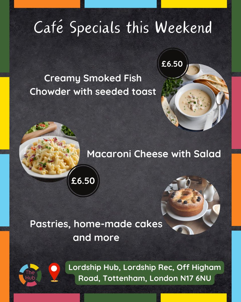 Café Specials this weekend! ❤️ Open from 9am-4pm Saturday and Sunday 📅