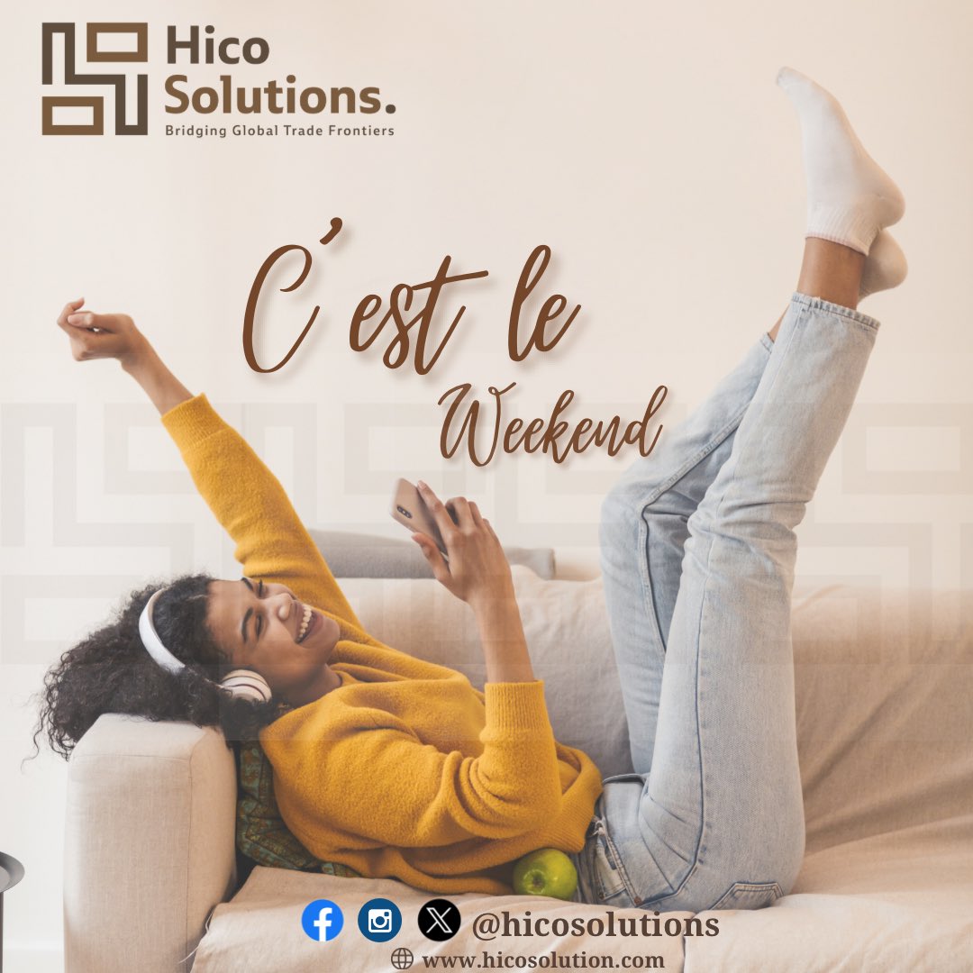 hicosolution's tweet photo. C'est le weekend 🤩 !
On vous souhaite à tous de passer des moments agréables en famille et entre amis.
Profitez du soleil, des rires et des petits plaisirs de la vie !
Hico Solutions vous souhaite un excellent weekend !
#hicosolutions #weekend #weekendvibes #familytime https://t.co/JbtLmZtL6B