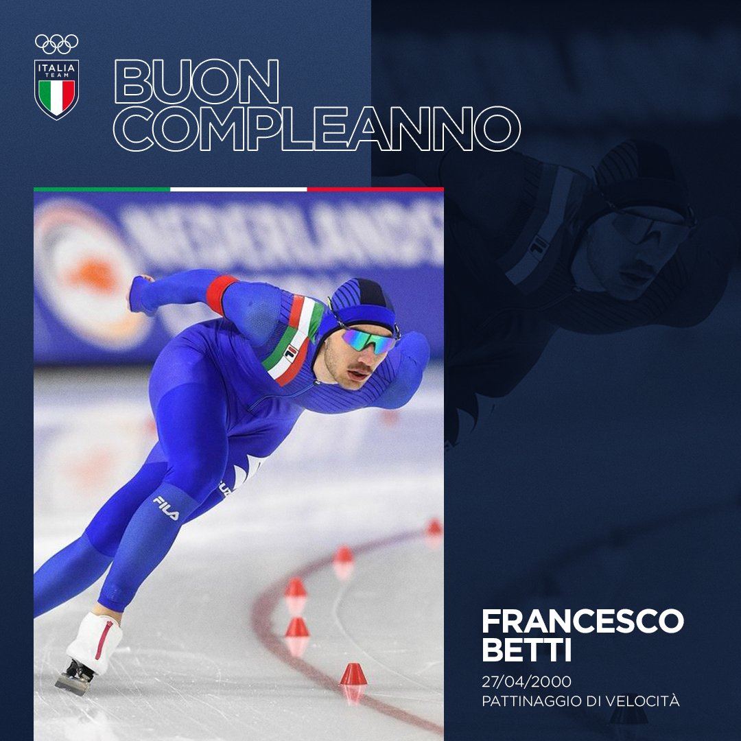 🎂 Tanti auguri a...

🥊 Giordana Sorrentino, bronzo europeo di pugilato nei 50 kg
⛸️ Francesco Betti, azzurro di speed skating!

#ItaliaTeam #HappyBday @FPIBoxe @fisg_it