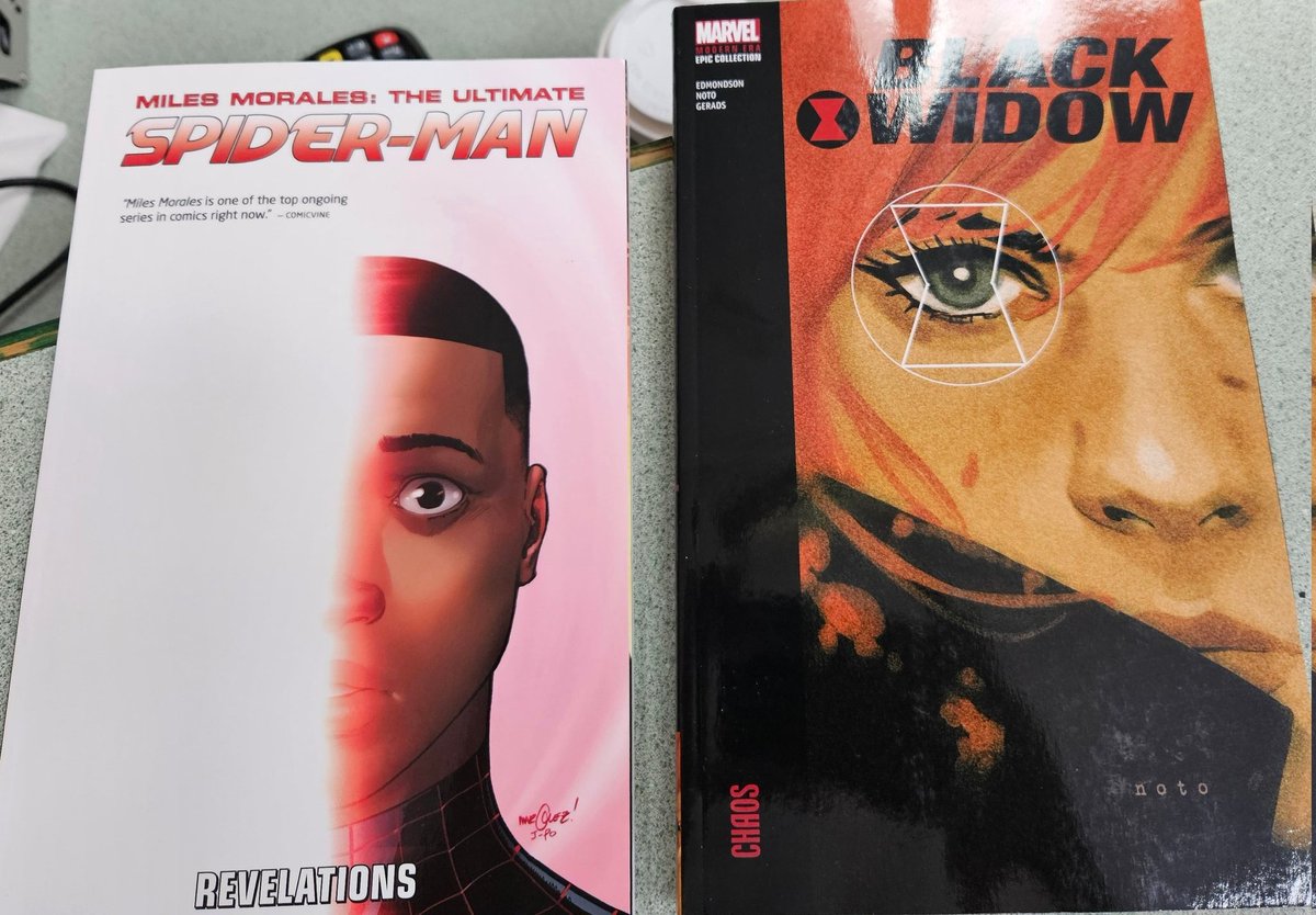 TF3100's tweet image. @NearMintCon just picked these up! #EmptyThoseWallets #BlackWidow #EpicCollection #MilesMorales #SpiderMan #Marvel