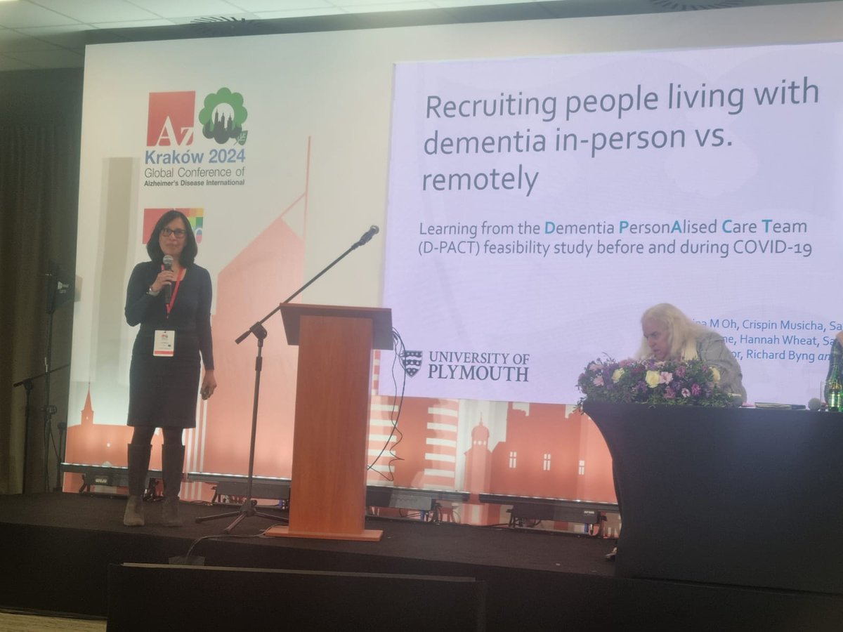 Great presentation from @TomasinaOh on in person v remote recruitment in @DementiaPACT study. Emphasises how person centred recruitment is necessarily time intensive 💙👍💯#ADI2024