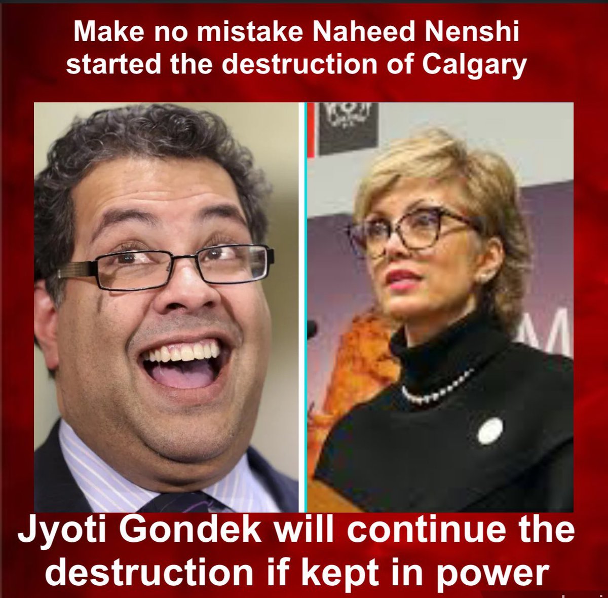 Jyoti Gondek is Nenshi 2.0 these a socialists with a goal of Marxism!  They are disgusting humans! Wake up #Alberta