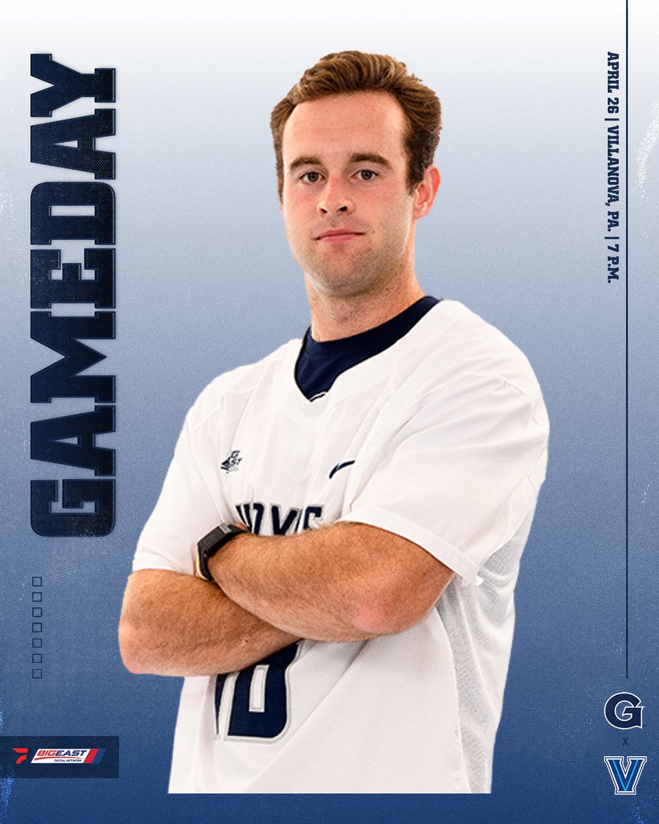 It’s the regular season finale under the lights on the Main Line! 🆚 Villanova ⏰ 7 p.m. 🏟 Villanova Stadium (Villanova, Pa.) 📺 @BIGEASTdigital 📊 statb.us/b/517034 #HOYASAXA #GATA